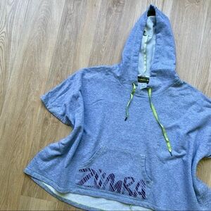 ZUMBA Fitness Gray Sleeveless Hoodie Dance Logo Sweatshirt